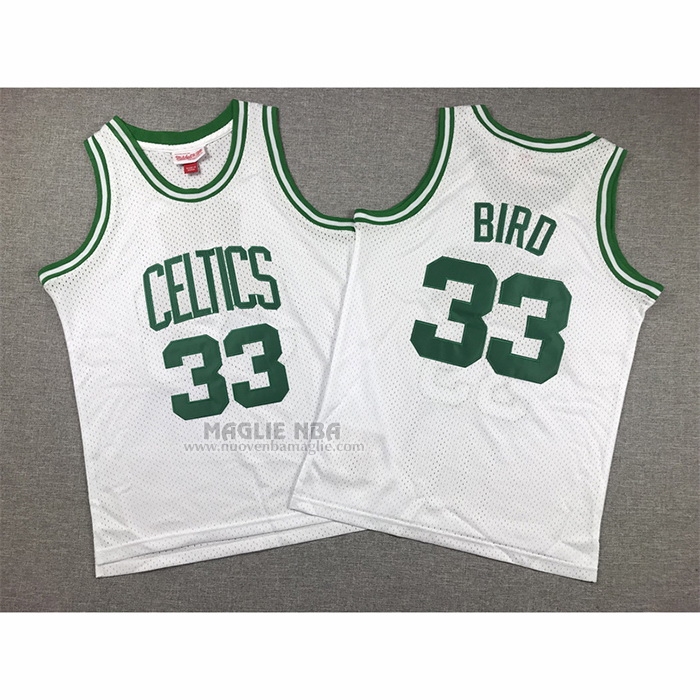 Maglia
 Larry Bird NO 33 Bambino
 Boston Celtics Mitchell & Ness 1985-86 Bianco

